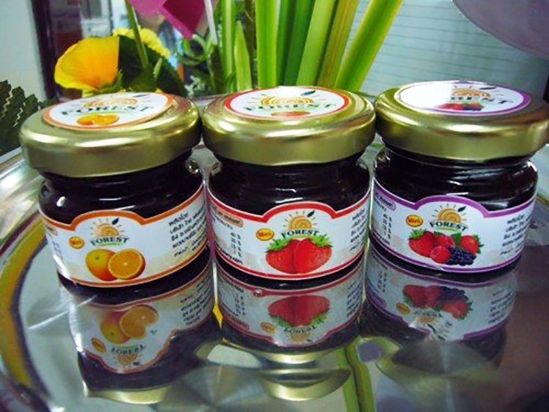 Jam jar, strawberry jam jar, tomato sauce jar, glass jar